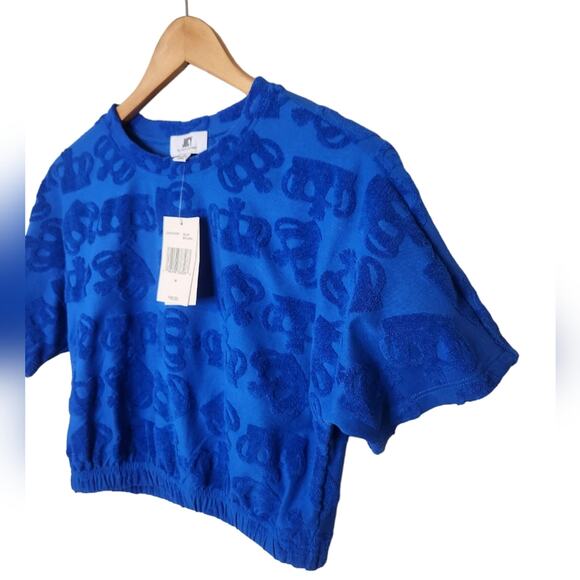 NWT Juicy Couture Terry Cropped Top Medium - Picture 6 of 9